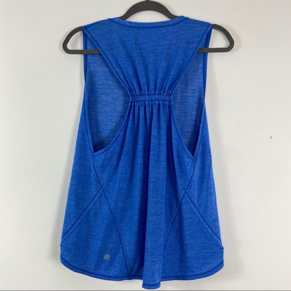 lululemon athletica Tops - Lululemon bright blue scrunch tank top